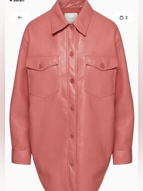 Wilfred Warm Sienna Red Vegan Leather Ganna XS